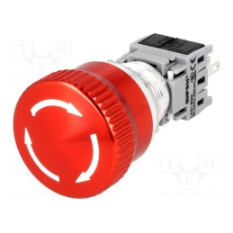 1 pcs x ONPOW - LAS1-BGQ-11TS - Switch: vandal resistant, Pos: 2, SPDT, 3A/220VAC, 5A/24VDC, IP65