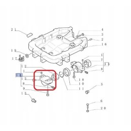 Shaft support new holland fiat ford 5140452 cnh