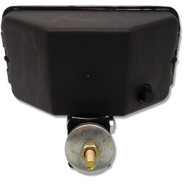 Rectangular work lamp with halogen grid and handle