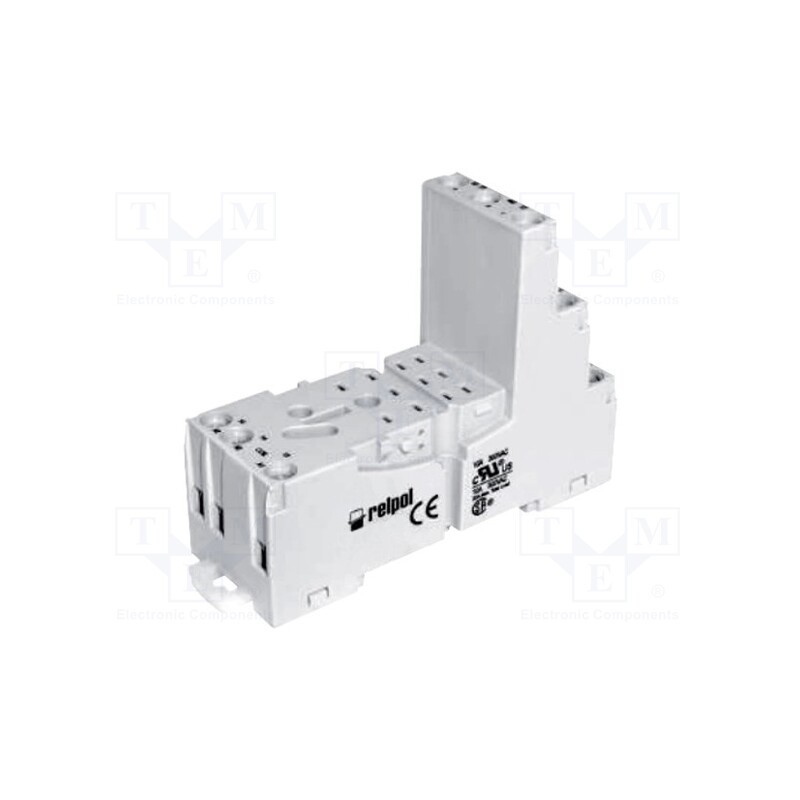 1 pcs x RELPOL - GZM3 - Socket, PIN: 11, 10A, 300VAC, on panel,for DIN rail mounting