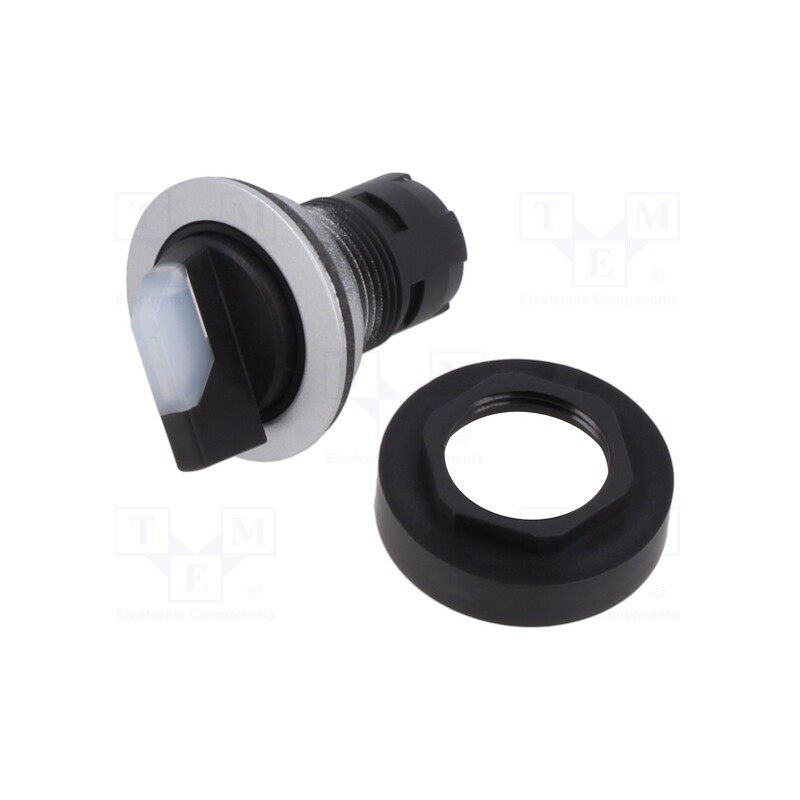 1 pcs x SCHLEGEL - RRJWBL_KL - Switch: rotary, 22mm, Stabl.pos: 3, depending on the holder, IP65