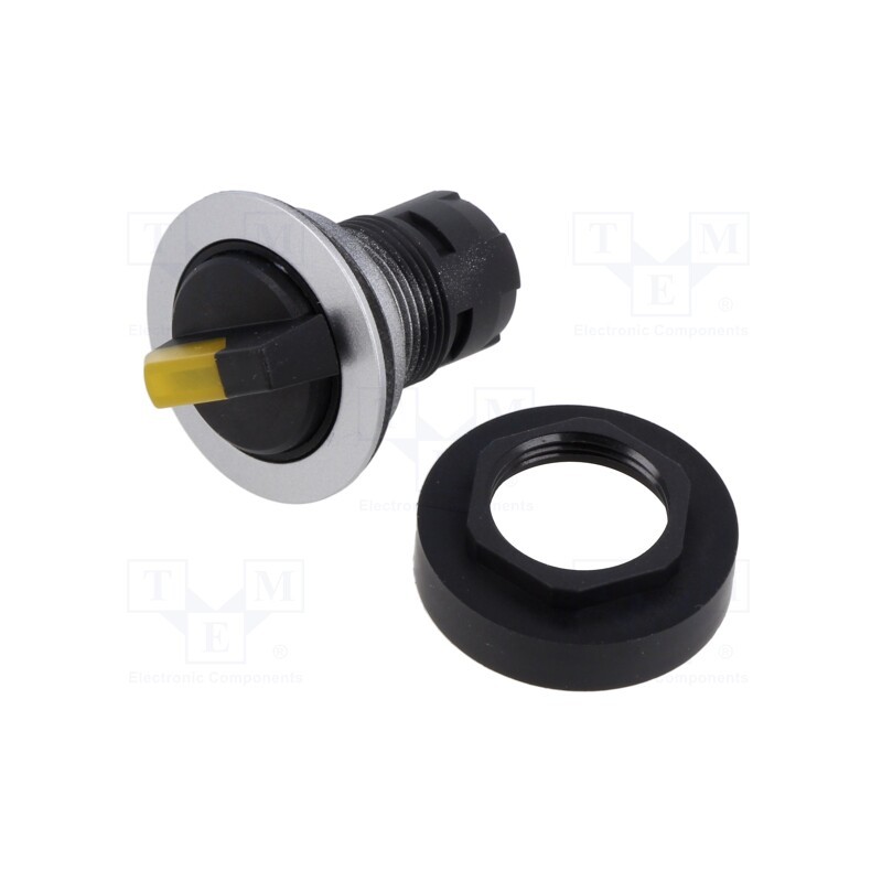1 pcs x SCHLEGEL - RRJWBL_GB - Switch: rotary, 22mm, Stabl.pos: 3, depending on the holder, IP65