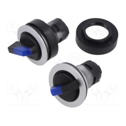 1 pcs x SCHLEGEL - RRJWBL_BL - Switch: rotary, 22mm, Stabl.pos: 3, depending on the holder, IP65