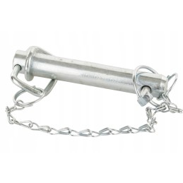 Connector hitch pin with handle and cotter pin