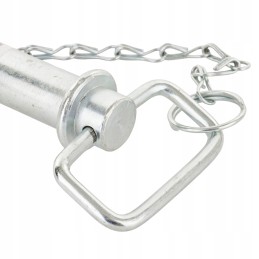 Connector hitch pin with handle and cotter pin