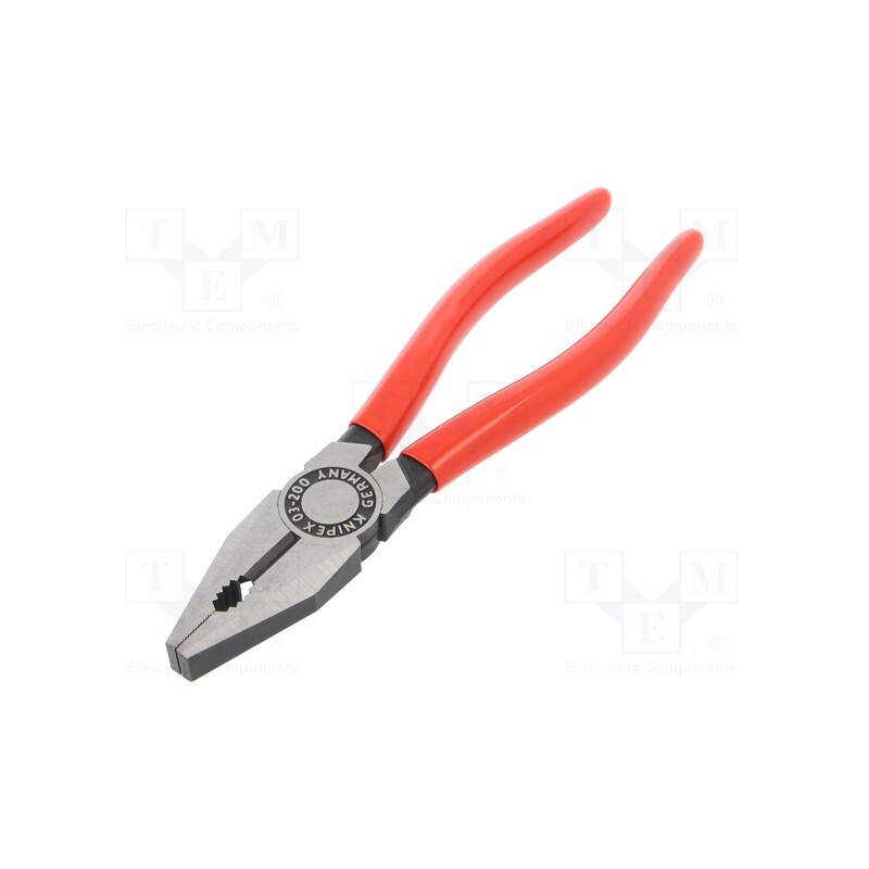 1 pcs x KNIPEX - 03 01 200 - Pliers, for gripping and cutting,universal, 200mm
