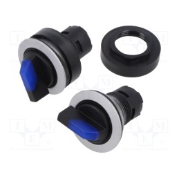 1 pcs x SCHLEGEL - RRJWAL_BL - Switch: rotary, 22mm, Stabl.pos: 2, depending on the holder, IP65