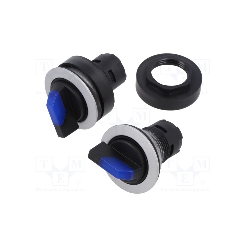 1 pcs x SCHLEGEL - RRJWAL_BL - Switch: rotary, 22mm, Stabl.pos: 2, depending on the holder, IP65