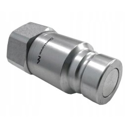 Hydraulic quick coupling, dry-cut plug