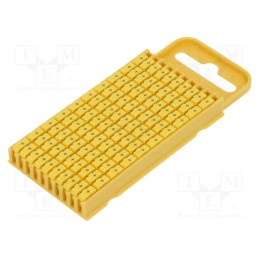 100 pcs x HELLERMANNTYTON - 561-03704 - Markers, Marking: +, 4.3÷5.3mm, polyamide, yellow, -40÷85°C, WIC
