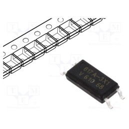 2 pcs x VISHAY - VOL617A-3X001T - Optocoupler, SMD, Ch: 1, OUT: transistor, Uinsul: 5kV, Uce: 80V, SOP4L