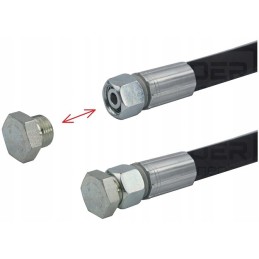 Metric thread plug M16x1 5 for plugging the cable