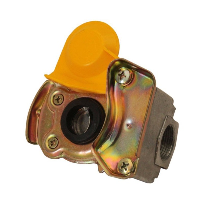 Pneumatic connector m22x1 5, yellow, hard