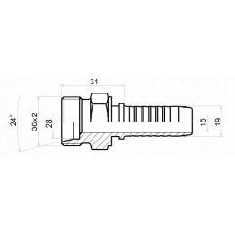 Target forging dn19 1 2sn m36x2 hydrolider