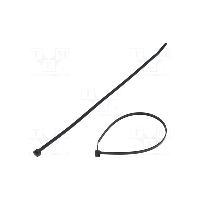 100 pcs x PANDUIT - PLT3S-C0 - Cable tie, L: 292mm, W: 4.8mm, polyamide, 222N, black, Ømax: 76mm