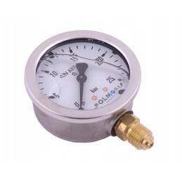Glycerin manometer m63 0 25 bar bottom connection