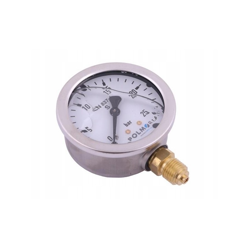 Glycerin manometer m63 0 25 bar bottom connection