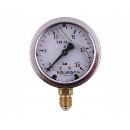 Glycerin manometer m63 0 25 bar bottom connection