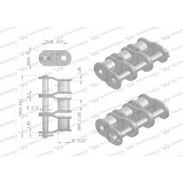 Chain pologniwo p12b 3 r3 3 4 warynski