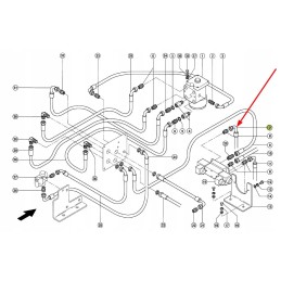 326515 0 hydraulic hose of the steering system