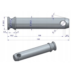 Central connector pin mf3 4 original ursus
