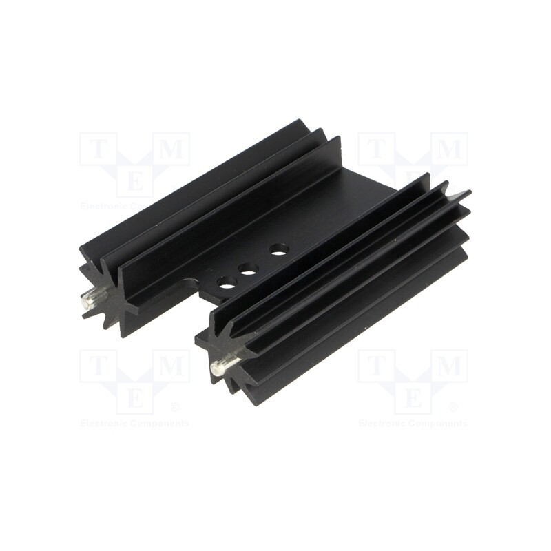1 pcs x STONECOLD - HS-135-50 - Heatsink: extruded, TO220, black, L: 50.8mm, 9.1K/W, aluminium