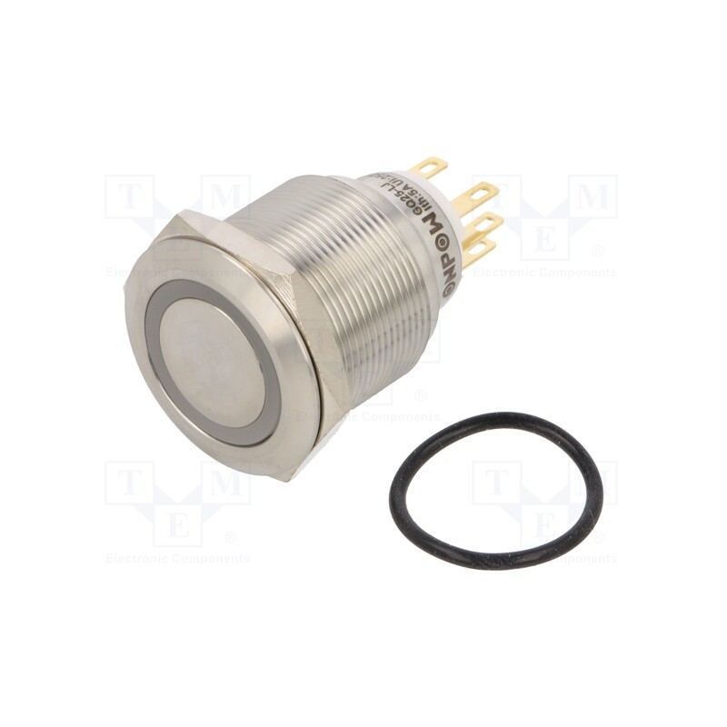 1 pcs x ONPOW - LAS1GQ25-11ZE/R/12V/S - Switch: vandal resistant, Pos: 2, SPDT, 3A/220VAC, 5A/24VDC, IP65