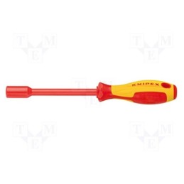 1 pcs x KNIPEX - 98 03 08 - Screwdriver, insulated, 6-angles socket, HEX 8mm, 1kVAC, VDE