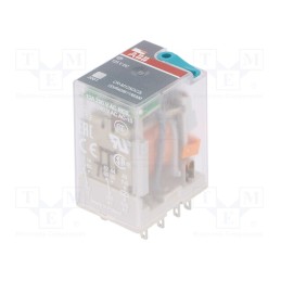1 pcs x ABB - 1SVR405611R8300 - Relay: electromagnetic, DPDT, Ucoil: 125VDC, Icontacts max: 12A