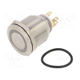 1 pcs x ONPOW - LAS1GQ25-11ZE/W/12V/S - Switch: vandal resistant, Pos: 2, SPDT, 3A/220VAC, 5A/24VDC, IP65