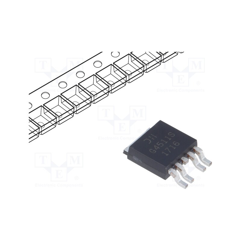 1 pcs x DIODES INCORPORATED - DMG4511SK4-13 - Transistor: N/P-MOSFET, unipolar, complementary pair, 35/-35V