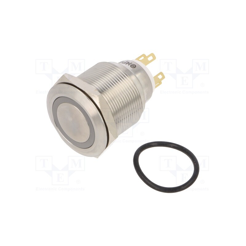 1 pcs x ONPOW - LAS1GQ25-11ZE/B/24V/S - Switch: vandal resistant, Pos: 2, SPDT, 3A/220VAC, 5A/24VDC, IP65