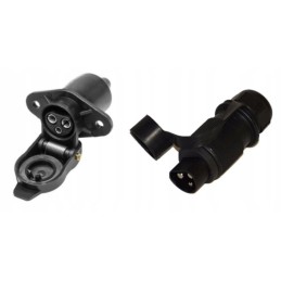 Set of electrical socket, 3 pin trailer plug
