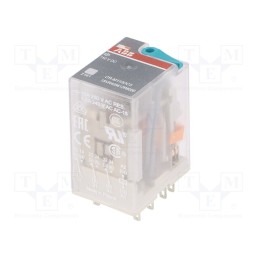 1 pcs x ABB - 1SVR405612R8000 - Relay: electromagnetic, 3PDT, Ucoil: 110VDC, Icontacts max: 10A