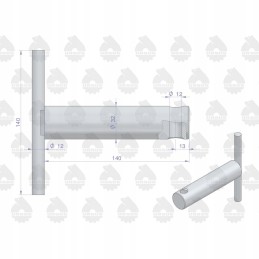 Lower hitch fork pin c 360 org 46664030