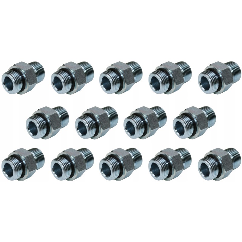 Connections to a 6-section 40l hydraulic distributor