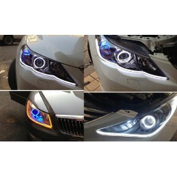 2in1 LED daytime running lights floating turn signal 60