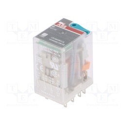 1 pcs x ABB - 1SVR405612R6100 - Relay: electromagnetic, 3PDT, Ucoil: 48VDC, Icontacts max: 10A