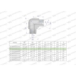 Hydraulic elbow inch bb 1 4 bsp xw 2 pcs