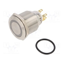 1 pcs x ONPOW - LAS1GQ25-11ZE/Y/24V/S - Switch: vandal resistant, Pos: 2, SPDT, 3A/220VAC, 5A/24VDC, IP65