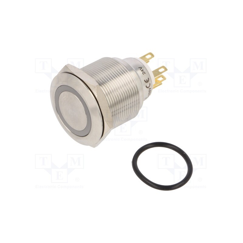 1 pcs x ONPOW - LAS1GQ25-11ZE/Y/24V/S - Switch: vandal resistant, Pos: 2, SPDT, 3A/220VAC, 5A/24VDC, IP65