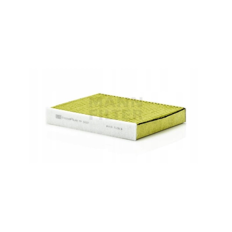 Cabin filter with polyphenol and activated carbon