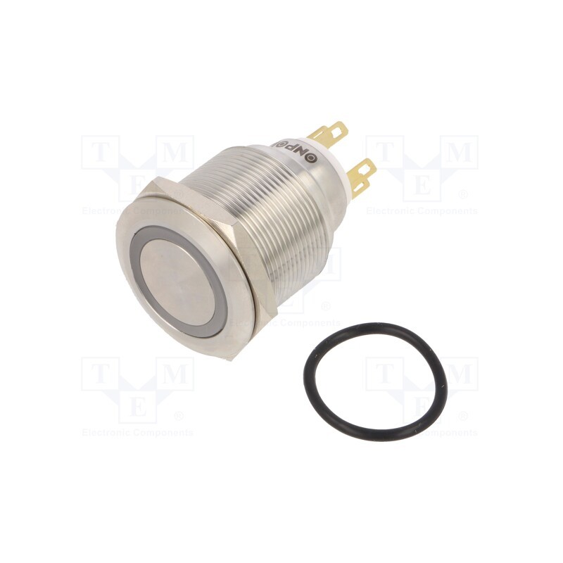 1 pcs x ONPOW - LAS1GQ25-11ZE/W/24V/S - Switch: vandal resistant, Pos: 2, SPDT, 3A/220VAC, 5A/24VDC, IP65