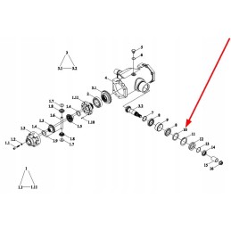 Tc02311010023 spacer ring 74 x 80 x 6 5