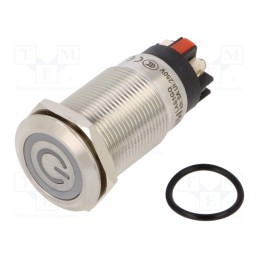 1 pcs x ONPOW - LAS1GQF-11ZET/L/R/24V/S - Switch: vandal resistant, Pos: 2, SPDT, 3A/220VAC, 5A/24VDC, IP65