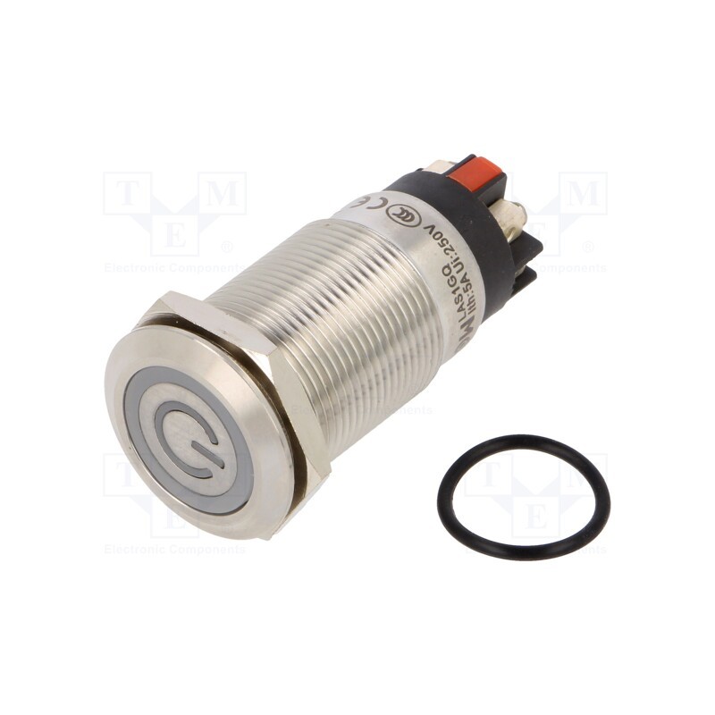 1 pcs x ONPOW - LAS1GQF-11ZET/L/R/24V/S - Switch: vandal resistant, Pos: 2, SPDT, 3A/220VAC, 5A/24VDC, IP65