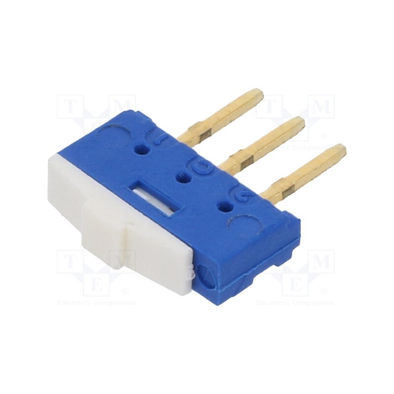 1 pcs x PTR HARTMANN - SR254T - Switch: slide, Pos: 2, 500mA/24VDC, THT, Leads: straight, -40÷85°C
