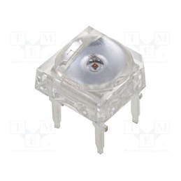 2 pcs x OPTOSUPPLY - OS5RKAZ5D1P - LED Super Flux, 7.62x7.62mm, red, 2180÷3000mcd, 130°, 20mA