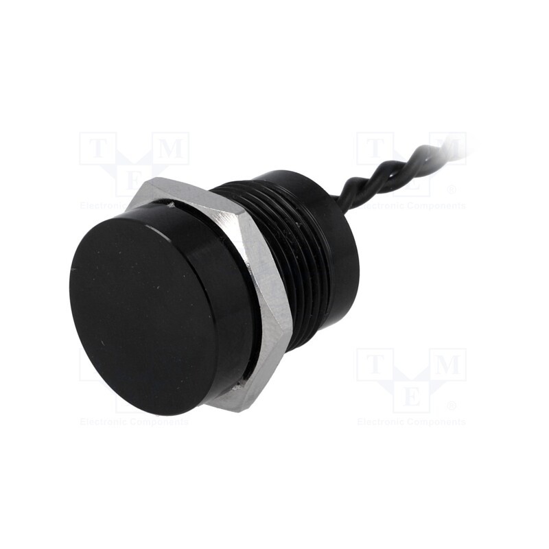 1 pcs x ONPOW - PS165P10YBK1 - Switch: piezoelectric, Pos: 2, SPST-NO, 0.2A/24VAC, 0.2A/24VDC