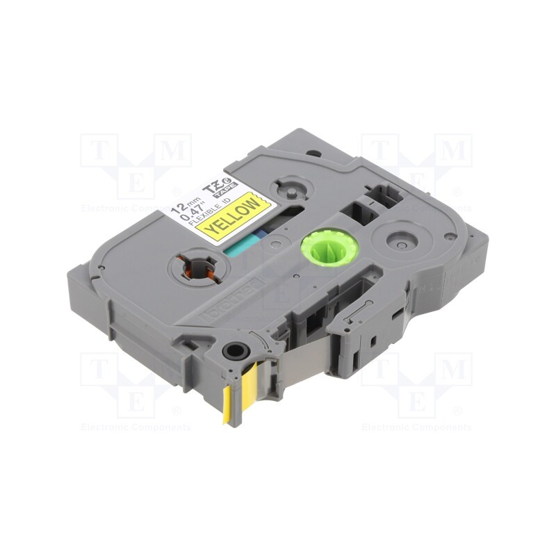 1 pcs x BROTHER - TZE-FX631 - Tape, 12mm, 8m, yellow, Character colour: black